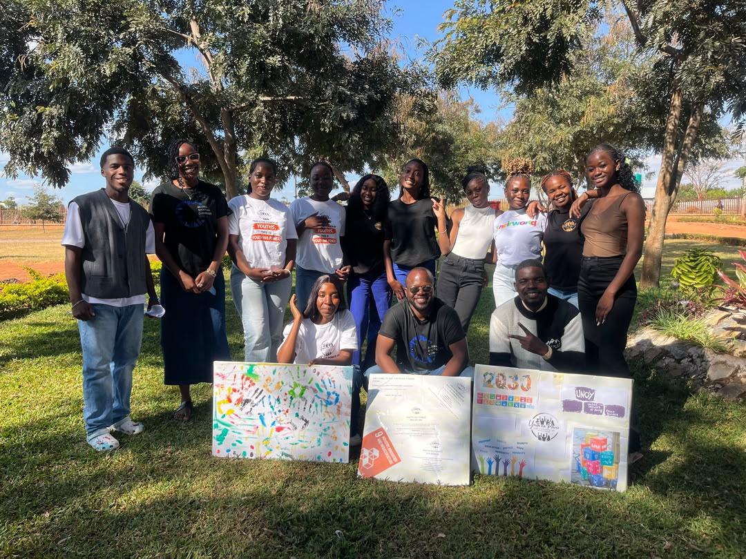 Youth Na Power members and friends at an outdoor gathering
